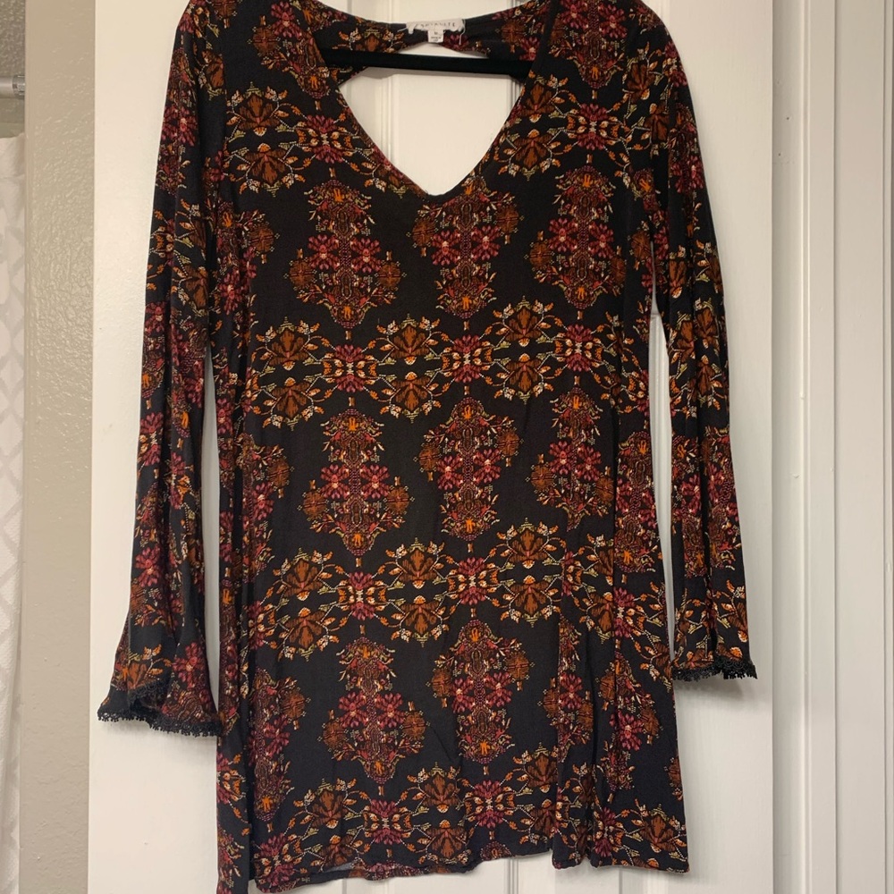 Flare Sleeve Dress